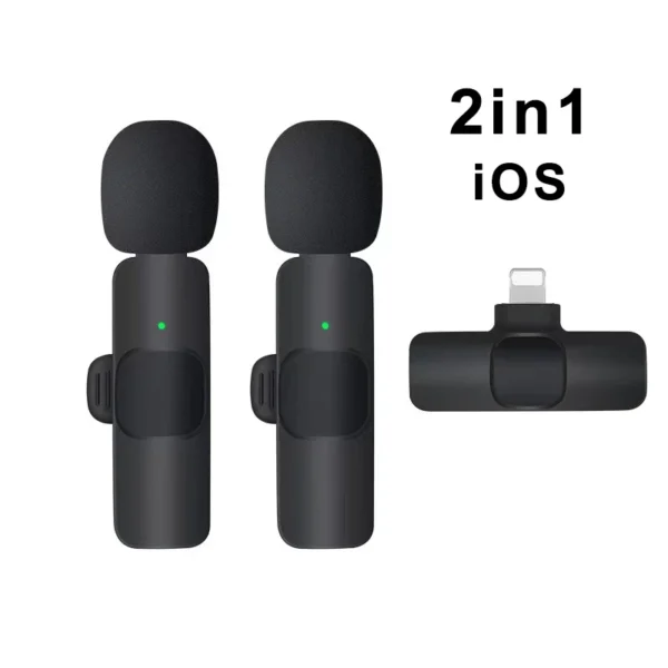 Wireless Lavalier Microphone Portable Audio Video Recording Mini Mic for iPhone Android Live Broadcast Gaming Phone Mic - Image 8