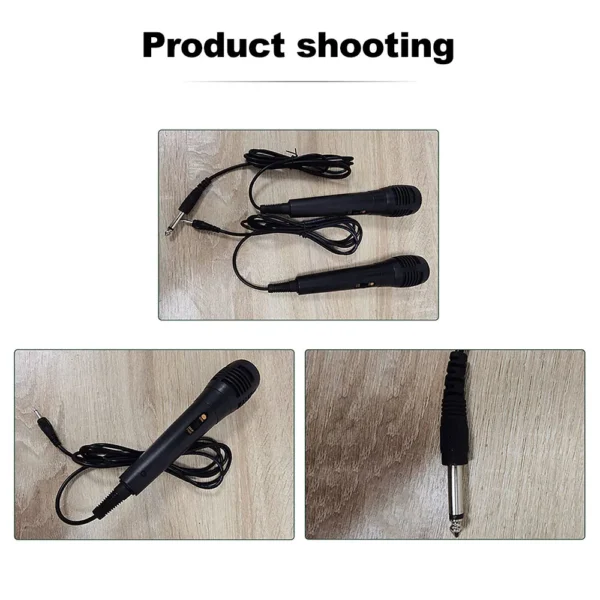 3.5mm/6.5mm Karaoke Microphone Dynamic Vocal Microphone Handheld Wired Microphone for Karaoke Singing Speech Wedding Stage - Image 3