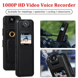 HD 1080P Portable Digital Video Recorder Night Vision Sports DV Miniature Camcorde 180 Rotating Lens Magnetic Back Clip Camera