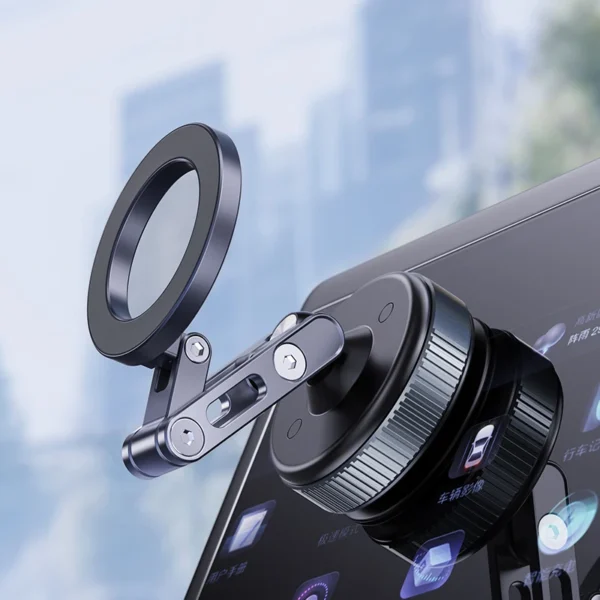 New Car Magnetic Mobile Phone Holder 360 Degree Rotation, Vacuum Adsorption, No Need To Charge, Suitable for Car Navigation - Image 2