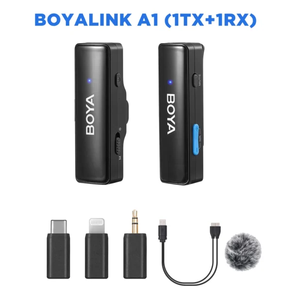 BOYA BOYALINK A Wireless Lavalier Microphone for iPhone iPad Android Phones Type C DSLR Camera Youtube Live Streaming Recording - Image 12