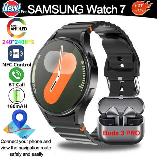 2025 For Galaxy Watch7 Classic Smartwatch Men GPS Sports Fitness Women's Health Waterproof Smart Watch With Buds 3 Pro Bluetooth - Image 15