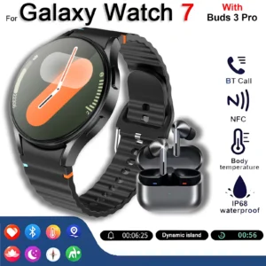 2025 For Galaxy Watch7 Classic Smartwatch Men GPS Sports Fitness Women's Health Waterproof Smart Watch With Buds 3 Pro Bluetooth