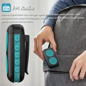Mini Sports Bluetooth Speaker Portable Stereo Sound Loudspeaker Outdoor Walking MP3 Music Player with Microphone Support TF Card