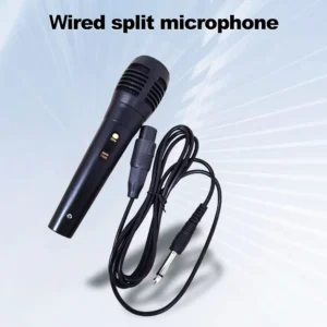 3.5mm/6.5mm Karaoke Microphone Dynamic Vocal Microphone Handheld Wired Microphone for Karaoke Singing Speech Wedding Stage