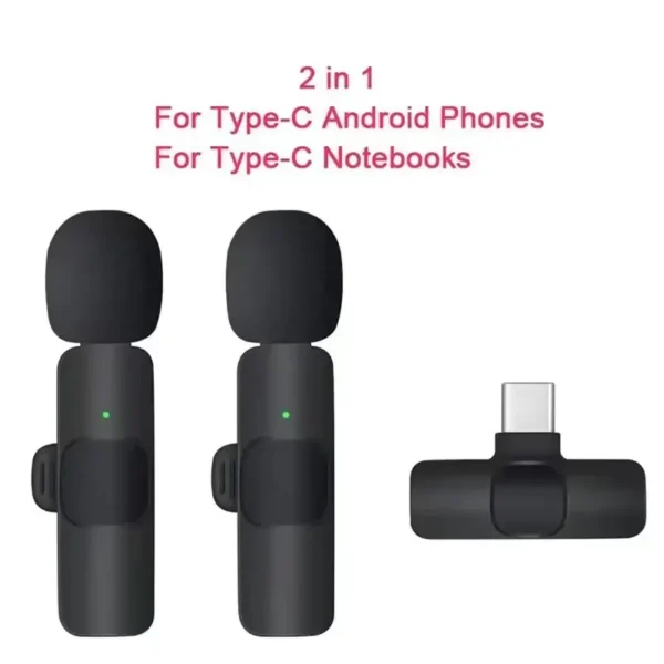 New Wireless Lavalier Microphone Portable Audio Video Recording Mini Microphone for Phone Android PC Camera Live Gaming - Image 8
