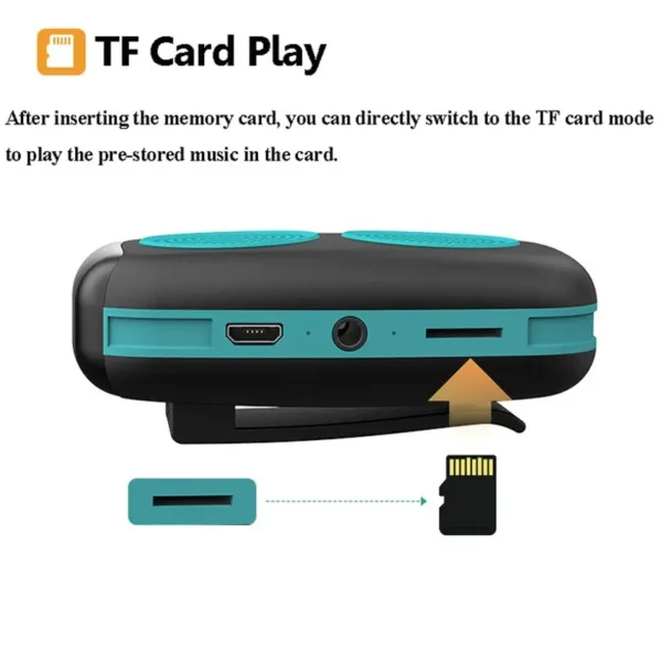 Mini Sports Bluetooth Speaker Portable Stereo Sound Loudspeaker Outdoor Walking MP3 Music Player with Microphone Support TF Card - Image 5