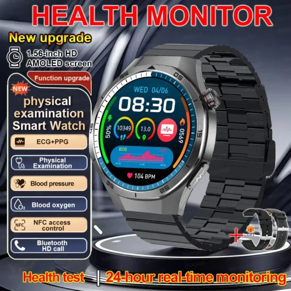 2025New Accurate Blood oxygen Uric Acid Smart Watch Men Micro Physical Examination Five Organ Health Bluetooth Call Smartwatch - Image 15