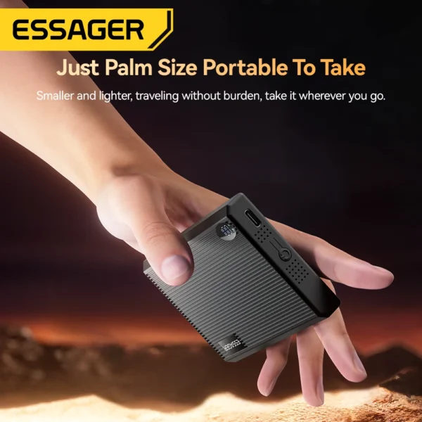 Essager Thin Magnetic Power Bank 20W 10000mAh LED Portable Wireless Fast Charging External Battery For iPhone 16 15 for Magsafe - Image 5