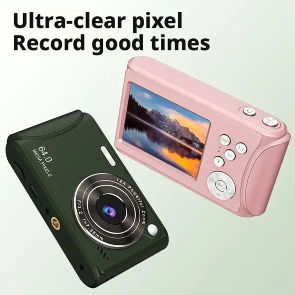 2025 New 4K Digital Camera Retro CCD Portable Card Camera Entry-level Camera Dual Camera Flash 96 Million Pixels Auto Focus - Image 6