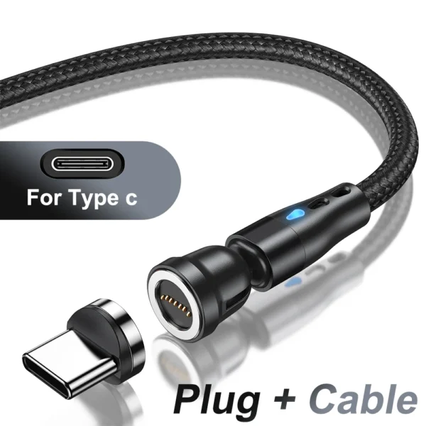 AUFU 5A Magnetic Fast Charging Cable USB Type C Cable For iPhone 15 Samsung Huawei Xiaomi Magnet Charger Wire Cord USB Cable 2M - Image 24