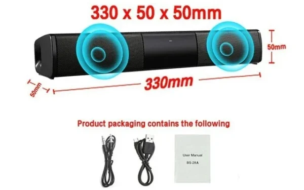 Super Powerful Sound Bar Portable Wireless Bluetooth Speaker Surround Stereo Home TV Sound Box Subwoofer FM Radio caixa de som - Image 7