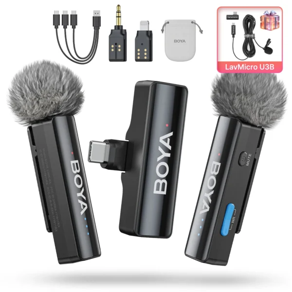 BOYA BOYALINK A Wireless Lavalier Microphone for iPhone iPad Android Phones Type C DSLR Camera Youtube Live Streaming Recording - Image 10