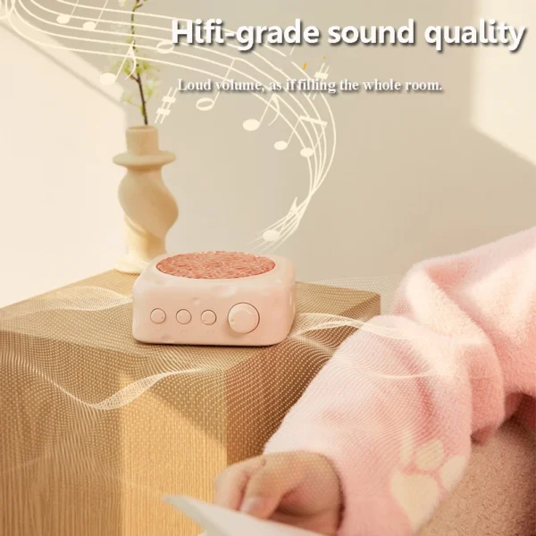 Portable Wave Projection Light Bluetooth Speaker RGB Atmosphere Light Hifi Audio System Wireless MP3 Music Player Birthday Gift - Image 2