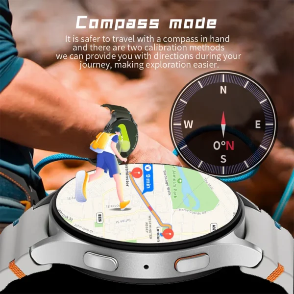 2025 For Galaxy Watch7 Classic Smartwatch Men GPS Sports Fitness Women's Health Waterproof Smart Watch With Buds 3 Pro Bluetooth - Image 6