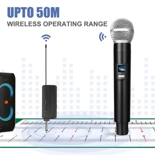 2.4G Wireless Handheld Microphone UHF Rechargeable Microphone Karaoke Multi-Microphone Kits For Live Party Church Show Meeting - Image 5