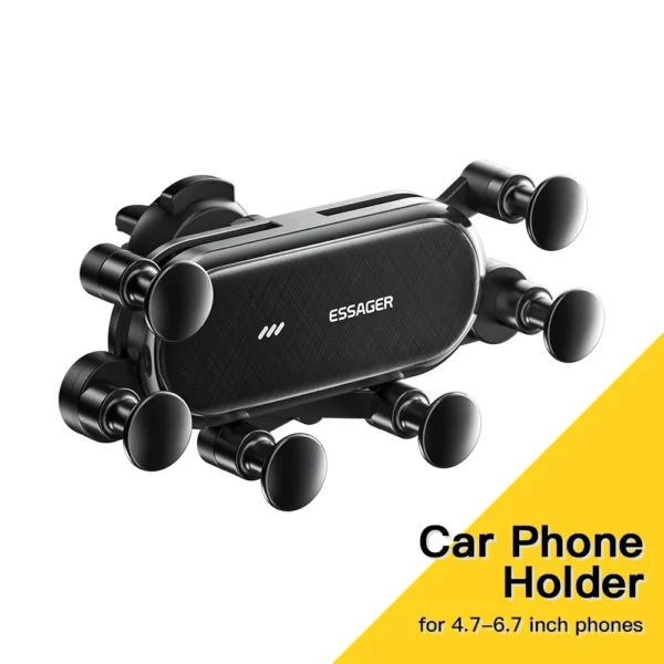 Essager Gravity Car Phone Holder Air Vent Clip Mount Stand GPS SmartPhone Support For iPhone 13 12 Pro Max Xiaomi Huawei Samsung - Image 7