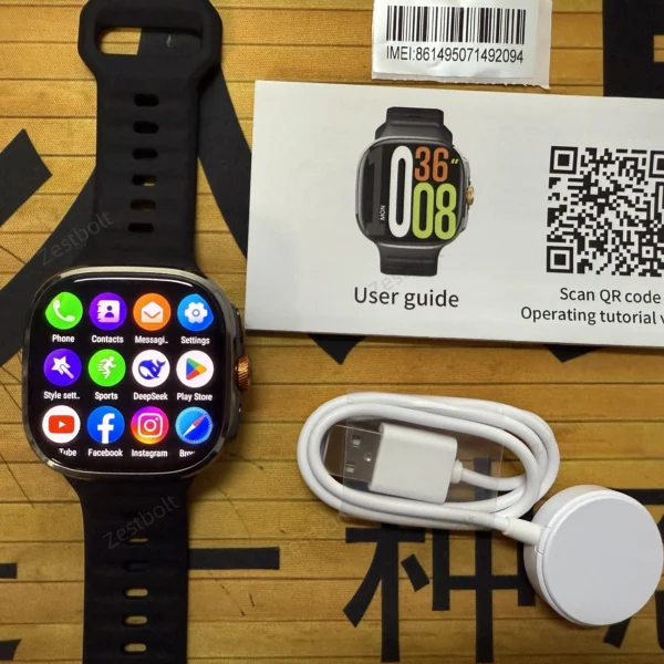M99 Smartwatch With 190° Rotating Camera GPS Position WIFI Compass App Download Android 10.0 2.4inch Larger Screen Smart Watches - Image 3