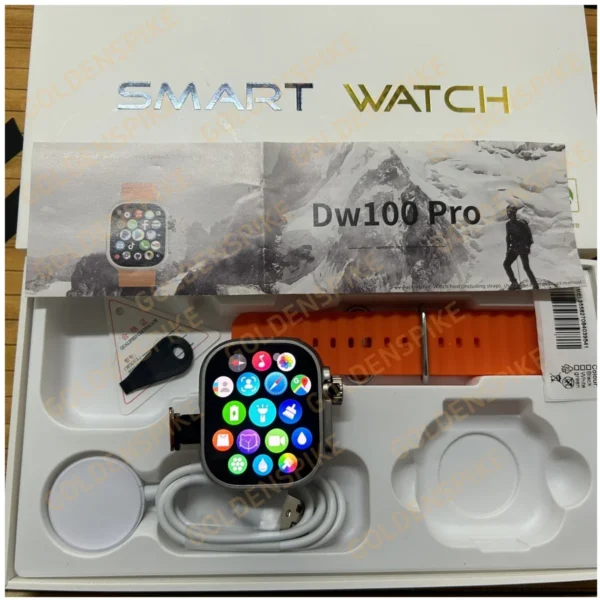 DW100 Pro Smartwatch Fingerprint Unlock control Smart Watch 256GB Storage ROM Free Download App WIFI GPS WIFI 2.29inch Amoled - Image 2