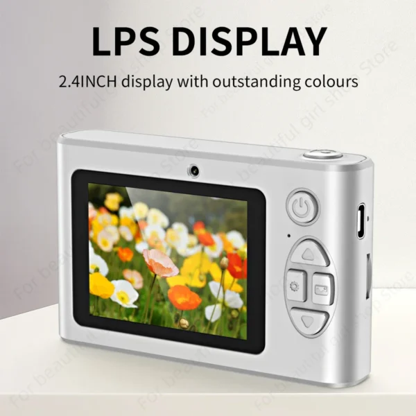 Mini Digital Camera 4K HD Sony Lens 44M Pixels 2.4 Inch Screen Student Digital Cam Auto Focus 4x Zoom Photography Outdoor Travel - Image 5